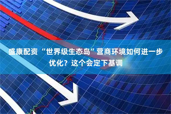 盛康配资 “世界级生态岛”营商环境如何进一步优化？这个会定下基调